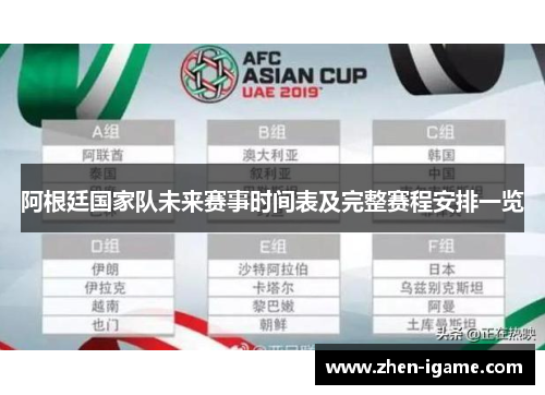 阿根廷国家队未来赛事时间表及完整赛程安排一览