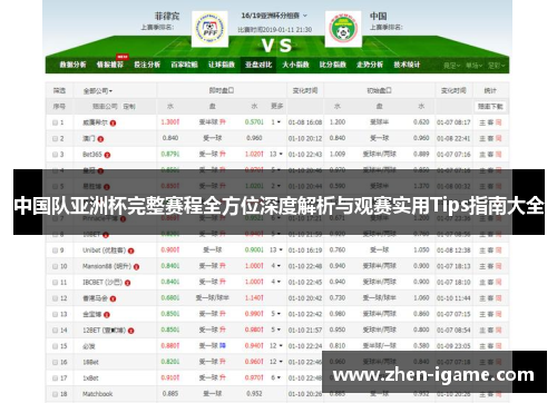 中国队亚洲杯完整赛程全方位深度解析与观赛实用Tips指南大全 中国队亚洲杯完整赛程全方位深度解析与观赛实用Tips指南大全
